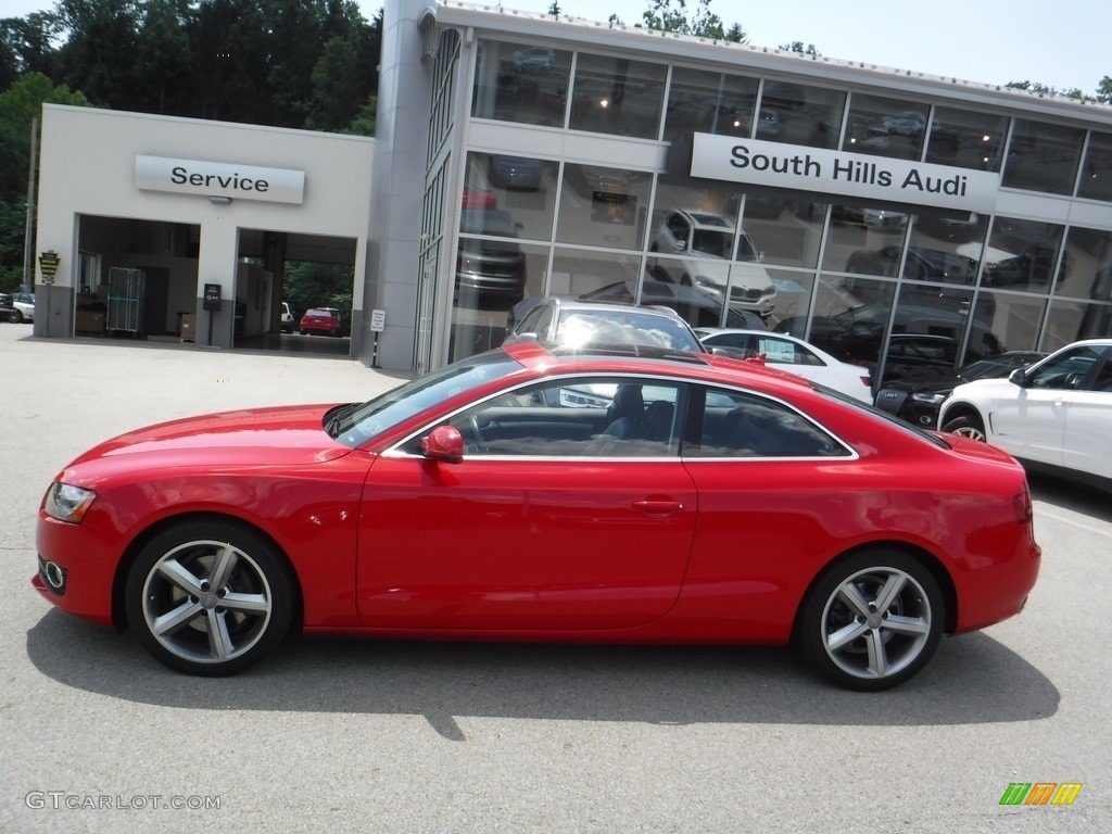 2010 A5 2.0T quattro Coupe - Brilliant Red / Black photo #2