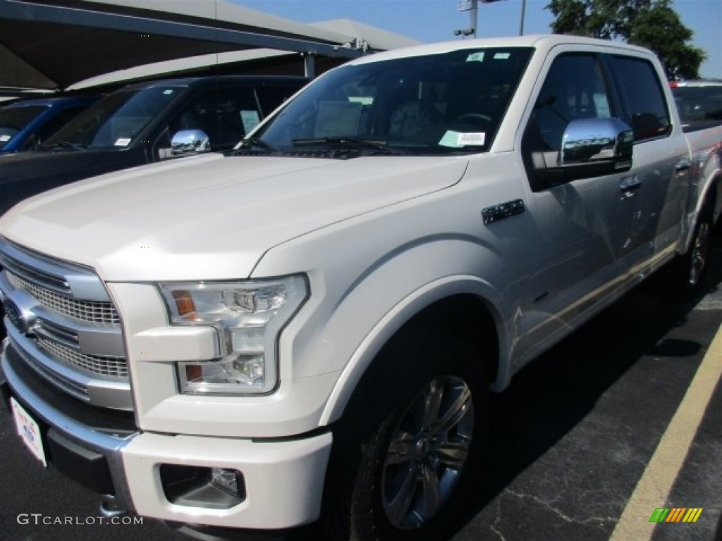 2016 F150 Platinum SuperCrew 4x4 - White Platinum / Platinum Black photo #2