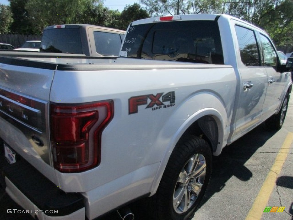 2016 F150 Platinum SuperCrew 4x4 - White Platinum / Platinum Black photo #8