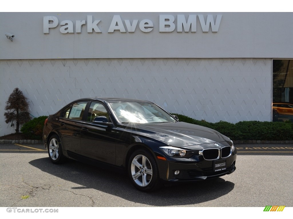 2013 3 Series 328i xDrive Sedan - Black Sapphire Metallic / Venetian Beige photo #1