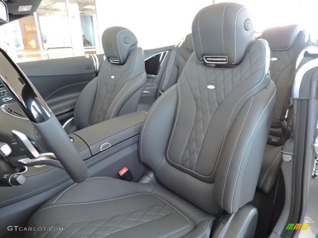 designo Black Interior 2017 Mercedes-Benz S 550 Cabriolet Photo #114527628