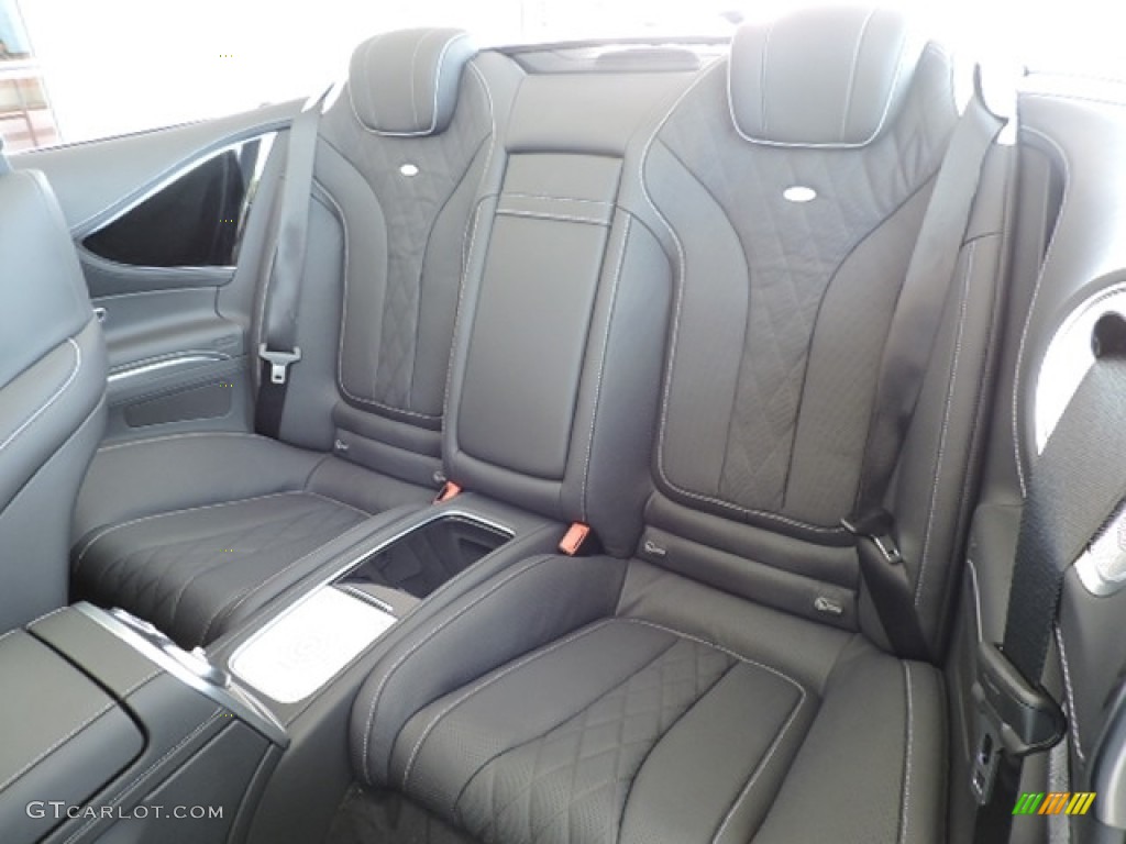 designo Black Interior 2017 Mercedes-Benz S 550 Cabriolet Photo #114527669