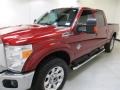 2016 Ruby Red Metallic Ford F250 Super Duty Lariat Crew Cab 4x4  photo #3