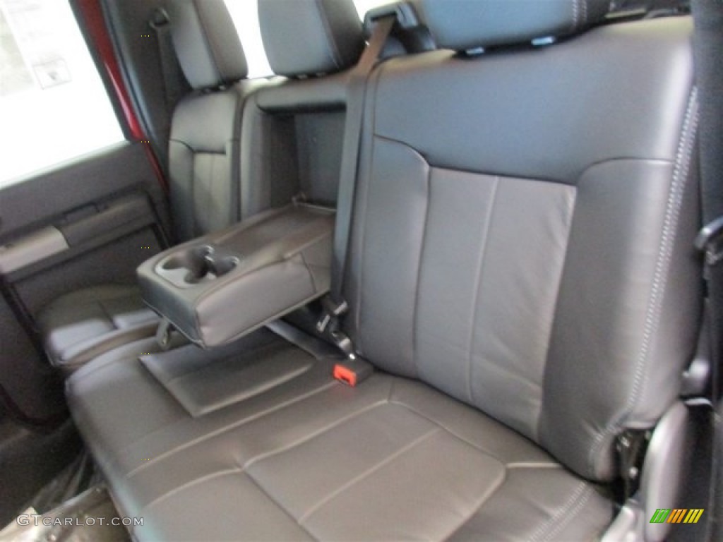2016 F250 Super Duty Lariat Crew Cab 4x4 - Ruby Red Metallic / Black photo #10