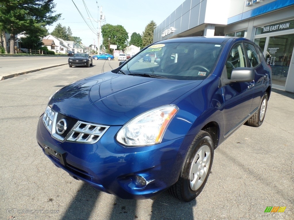 2011 Rogue S AWD - Indigo Blue Metallic / Black photo #2