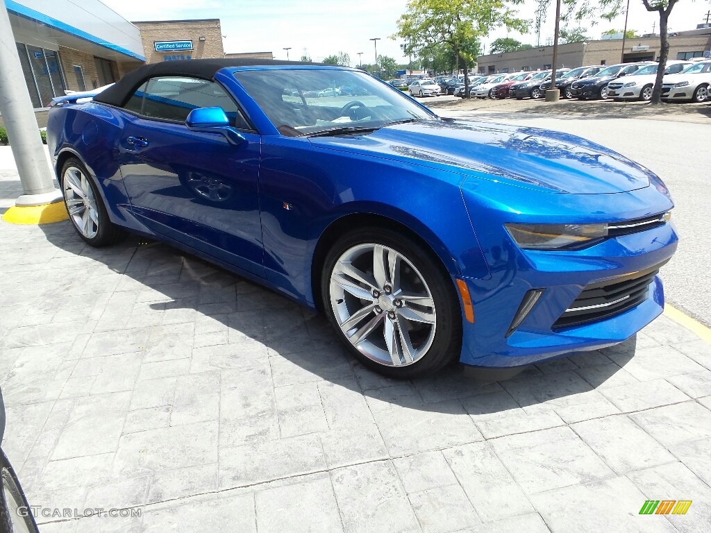 2016 Camaro SS Convertible - Hyper Blue Metallic / Jet Black photo #3