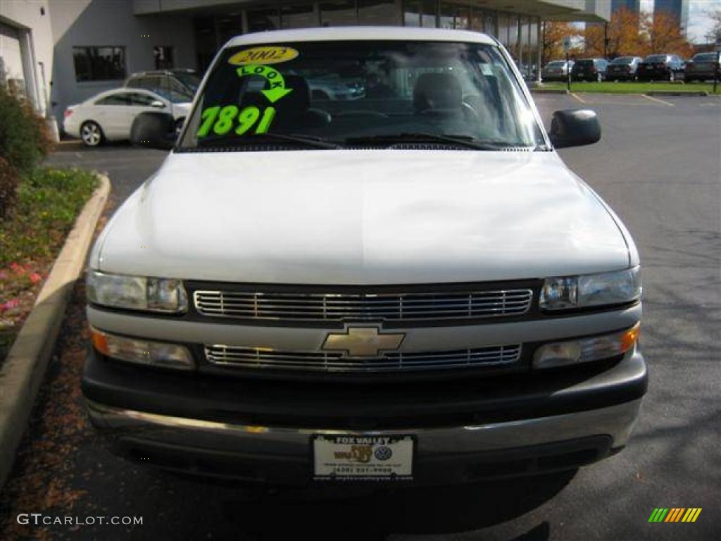 2002 Silverado 1500 LS Regular Cab - Summit White / Graphite Gray photo #6