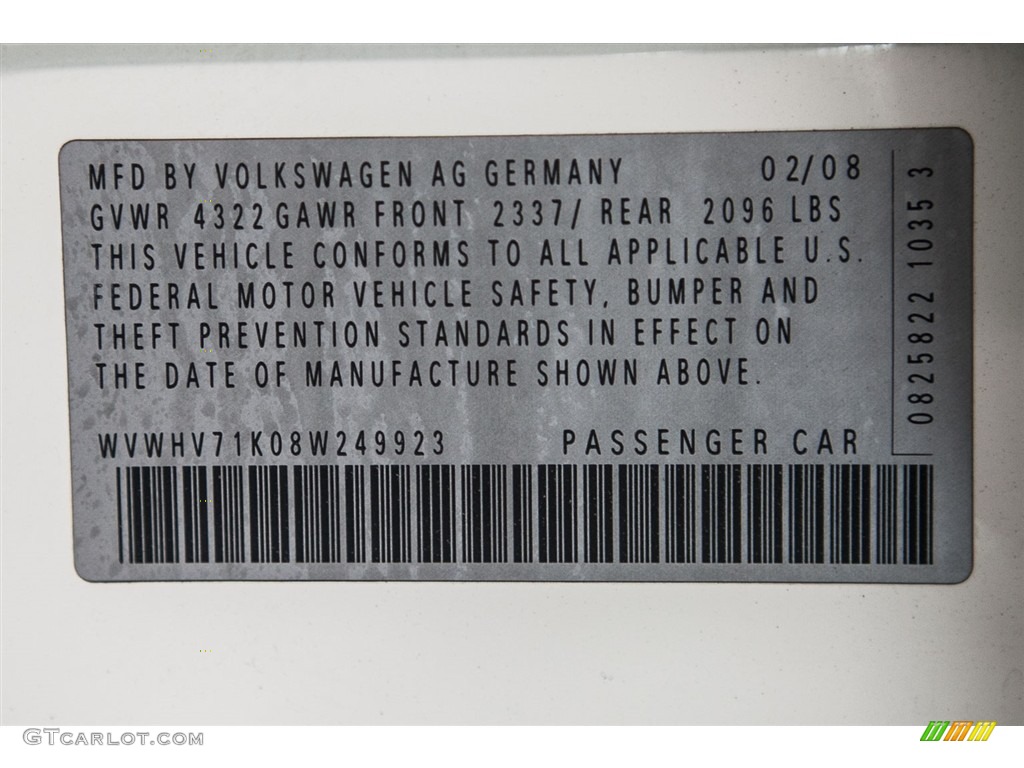 2008 GTI 4 Door - Candy White / Anthracite Black photo #21