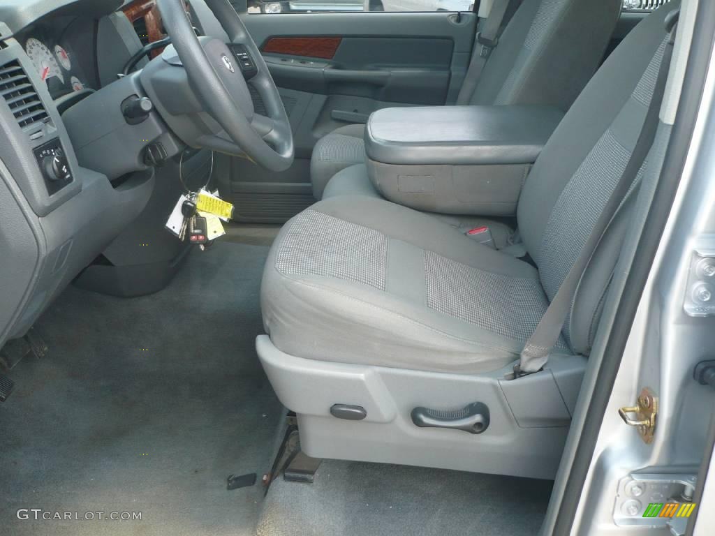 2006 Ram 1500 SLT Quad Cab 4x4 - Bright Silver Metallic / Medium Slate Gray photo #6