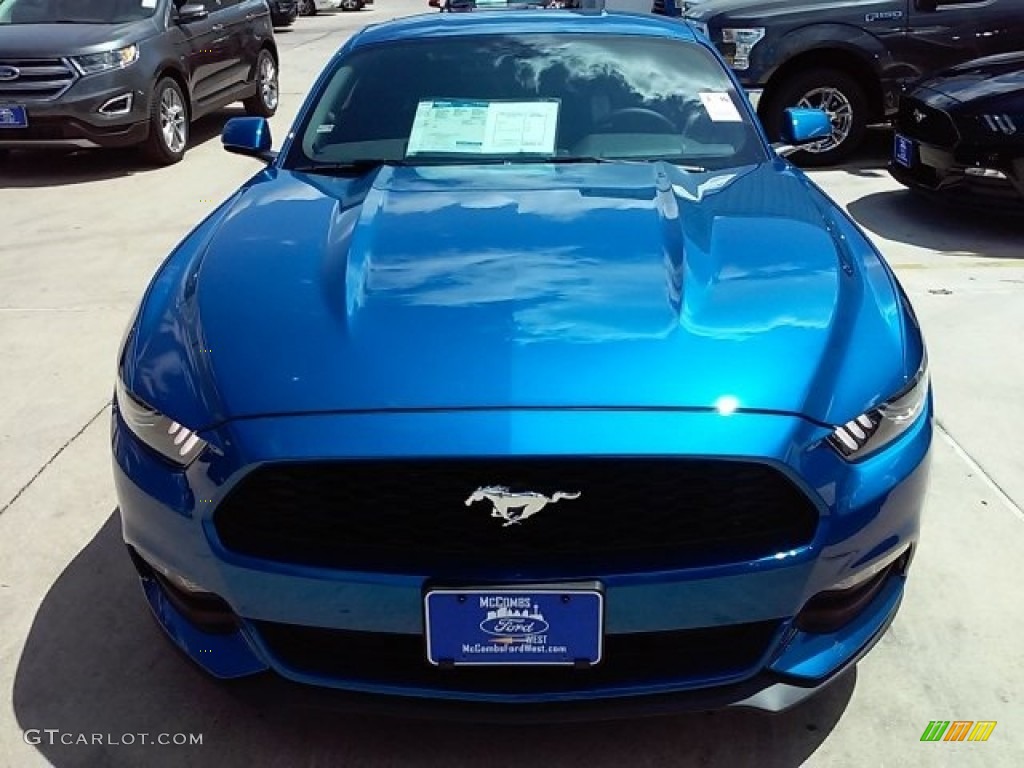 2017 Mustang V6 Coupe - Lightning Blue / Ebony photo #6