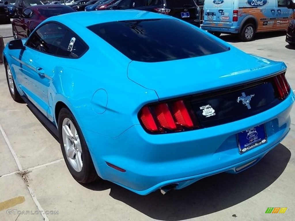 2017 Mustang V6 Coupe - Grabber Blue / Ebony photo #9