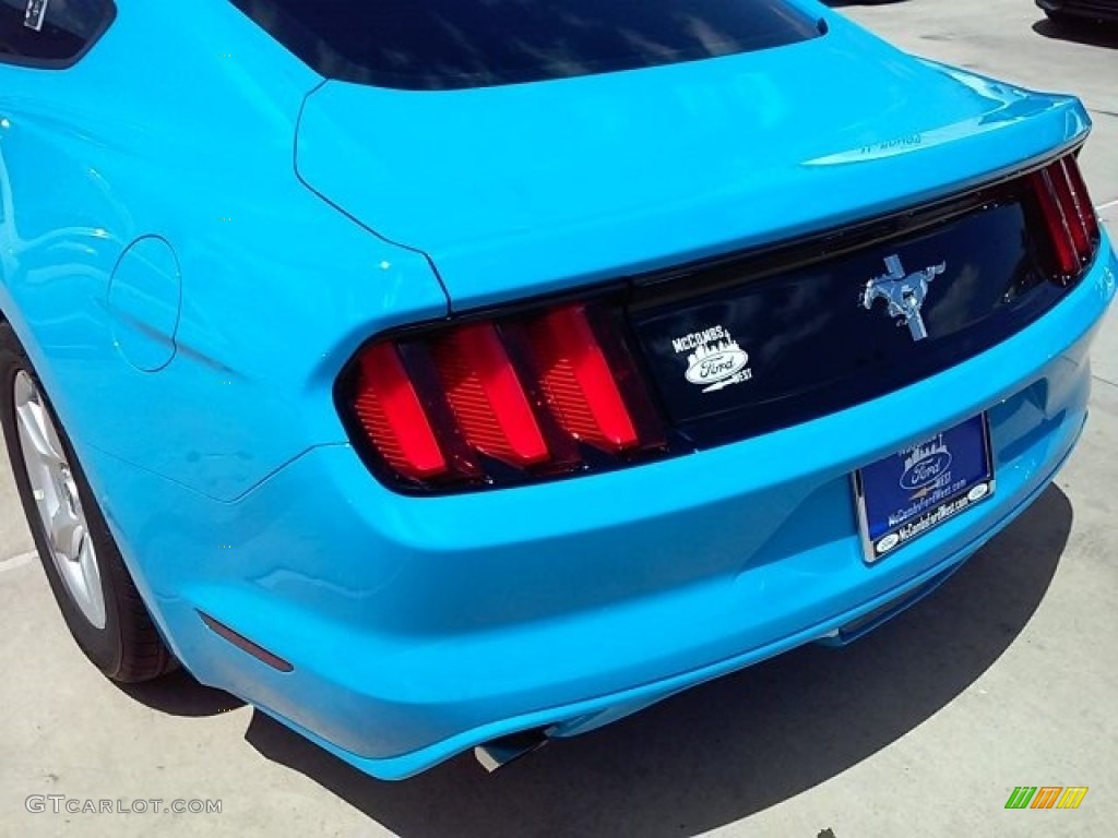 2017 Mustang V6 Coupe - Grabber Blue / Ebony photo #10