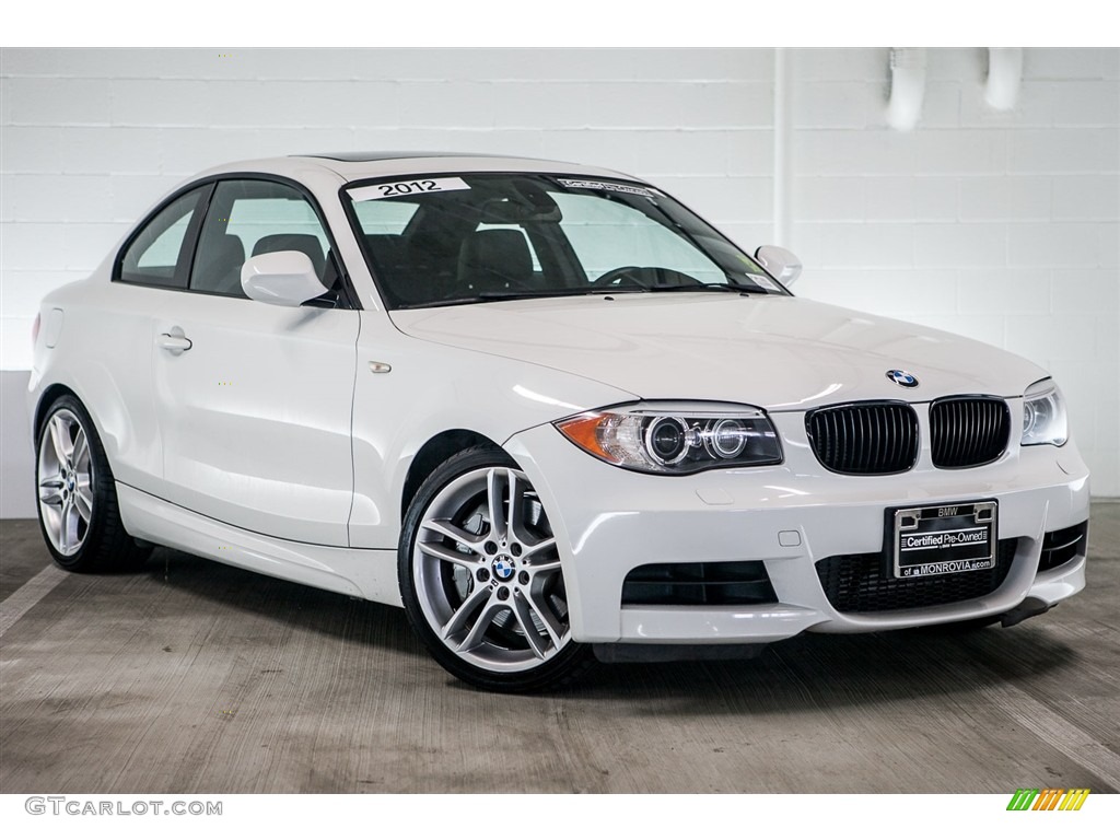 2012 1 Series 135i Coupe - Alpine White / Black photo #12