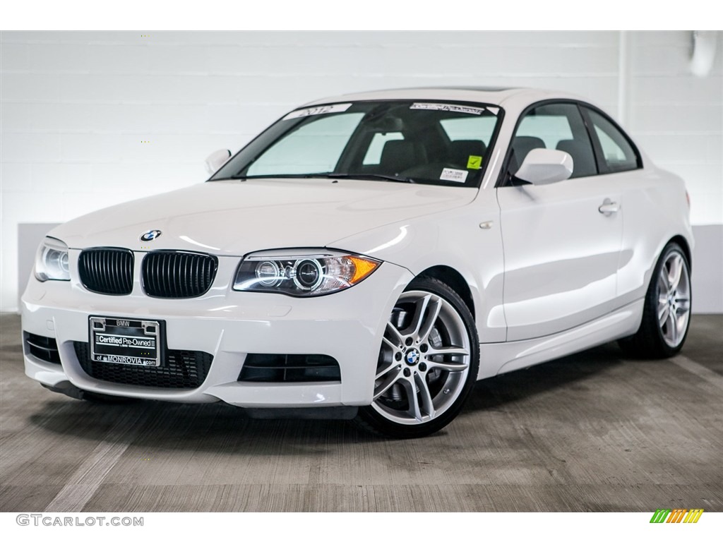 2012 1 Series 135i Coupe - Alpine White / Black photo #14