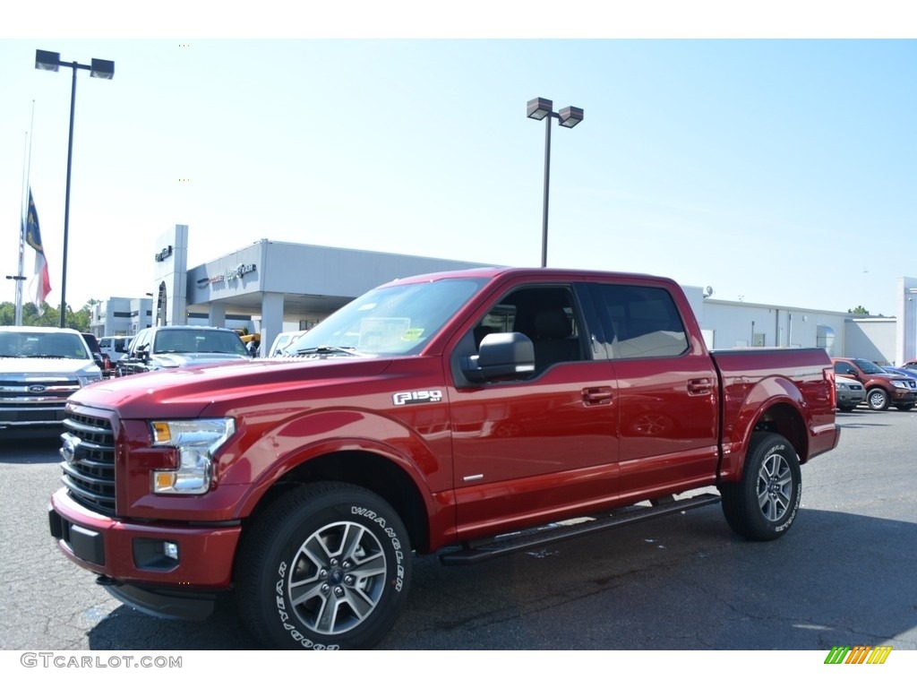 2016 F150 XLT SuperCrew 4x4 - Ruby Red / Black photo #3