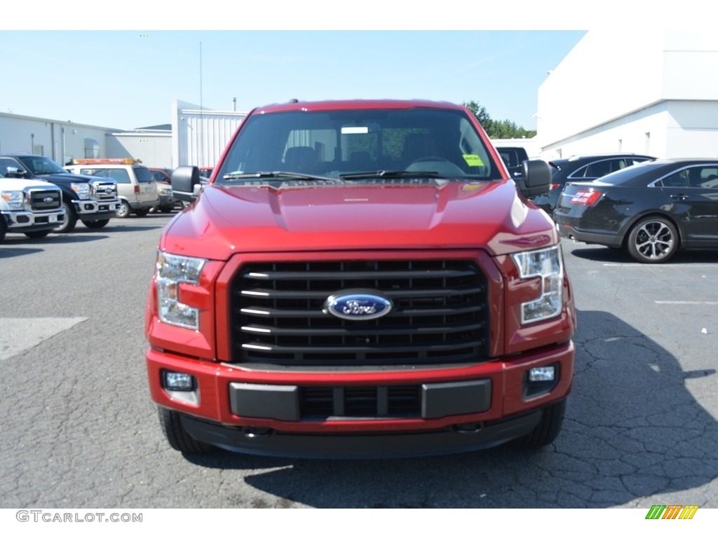 2016 F150 XLT SuperCrew 4x4 - Ruby Red / Black photo #4