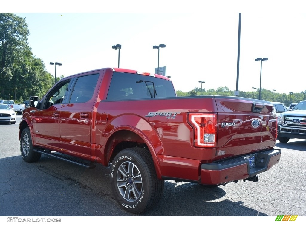 2016 F150 XLT SuperCrew 4x4 - Ruby Red / Black photo #25