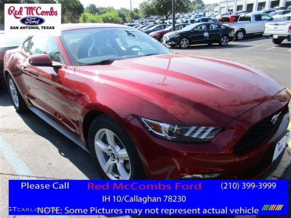 2017 Mustang V6 Coupe - Ruby Red / Ebony photo #1