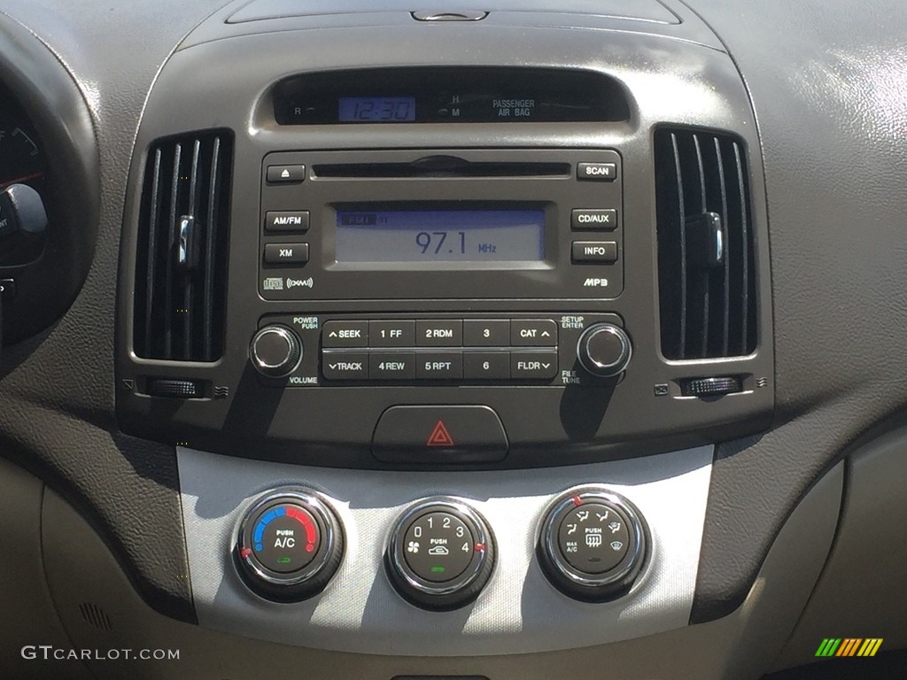 2009 Elantra GLS Sedan - Captiva White / Beige photo #14