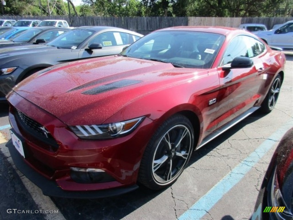 2017 Mustang GT Premium Coupe - Ruby Red / Ebony photo #2