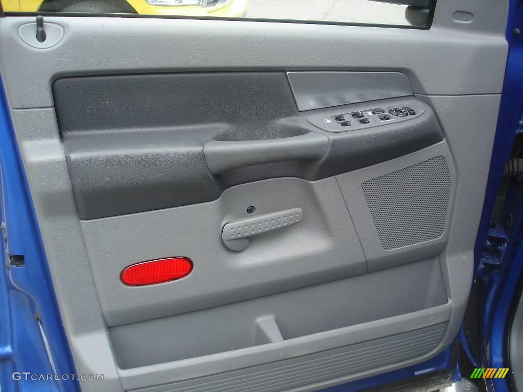 2007 Ram 1500 Big Horn Edition Quad Cab 4x4 - Electric Blue Pearl / Medium Slate Gray photo #6