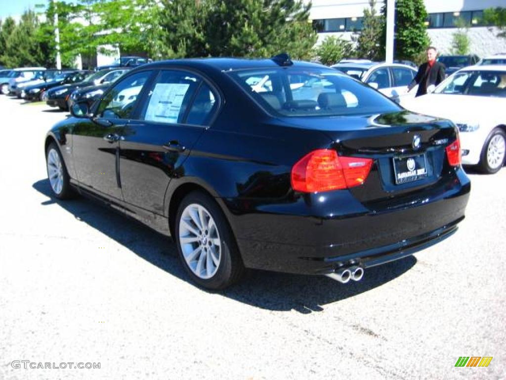 2009 3 Series 328xi Sedan - Jet Black / Black Dakota Leather photo #3