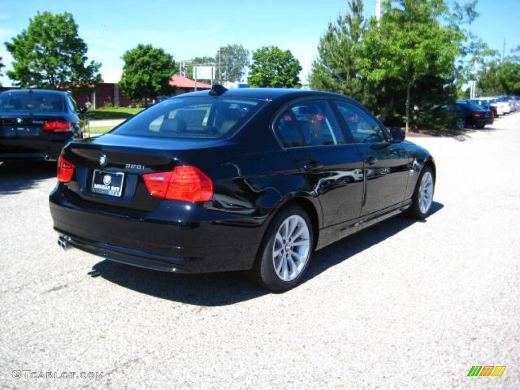 2009 3 Series 328xi Sedan - Jet Black / Black Dakota Leather photo #5