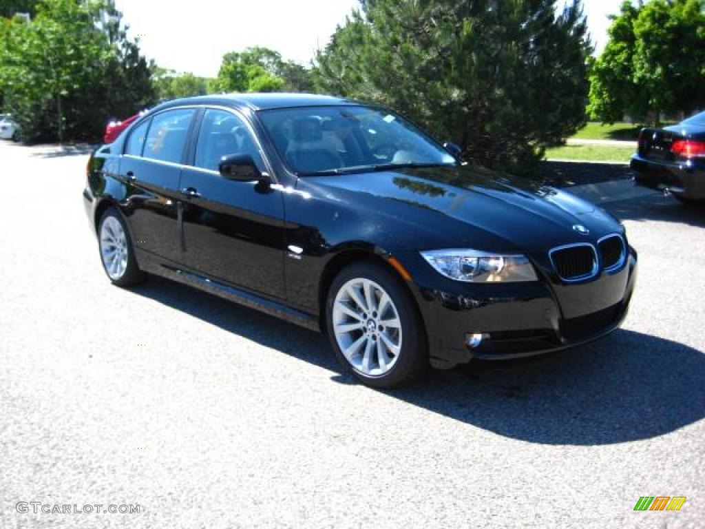 2009 3 Series 328xi Sedan - Jet Black / Black Dakota Leather photo #7