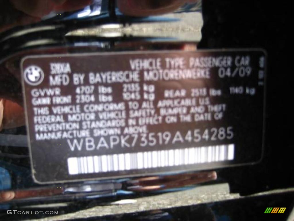 2009 3 Series 328xi Sedan - Jet Black / Black Dakota Leather photo #9