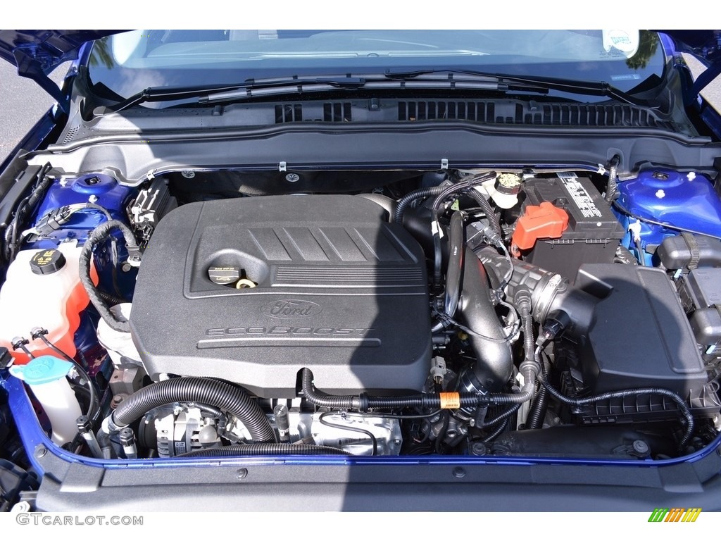 2016 Fusion SE - Deep Impact Blue Metallic / Charcoal Black photo #15