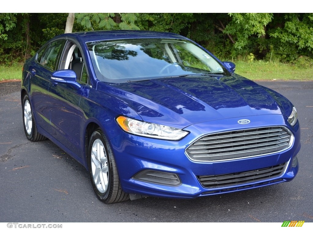 2016 Deep Impact Blue Metallic Ford Fusion SE 114517856 Photo 3 Car Color