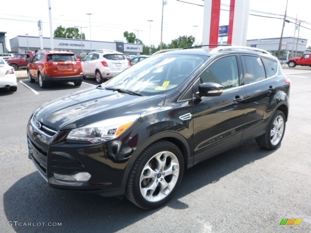 2013 Escape Titanium 2.0L EcoBoost 4WD - Tuxedo Black Metallic / Charcoal Black photo #12