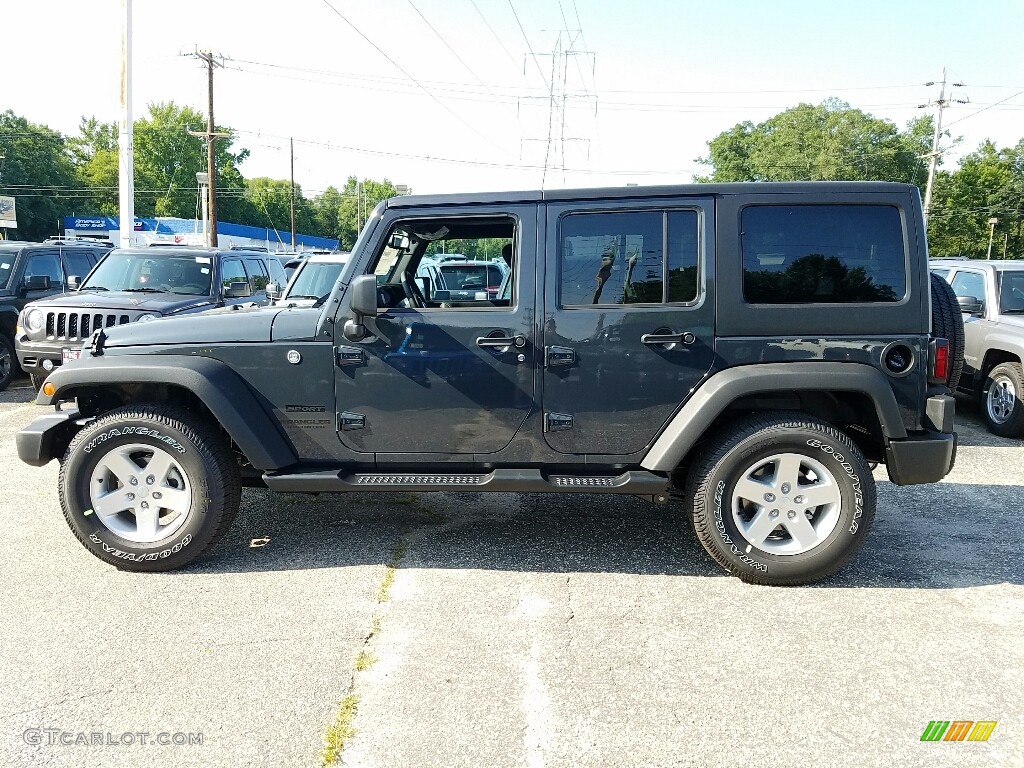 2016 Wrangler Unlimited Sport 4x4 - Rhino / Black photo #3