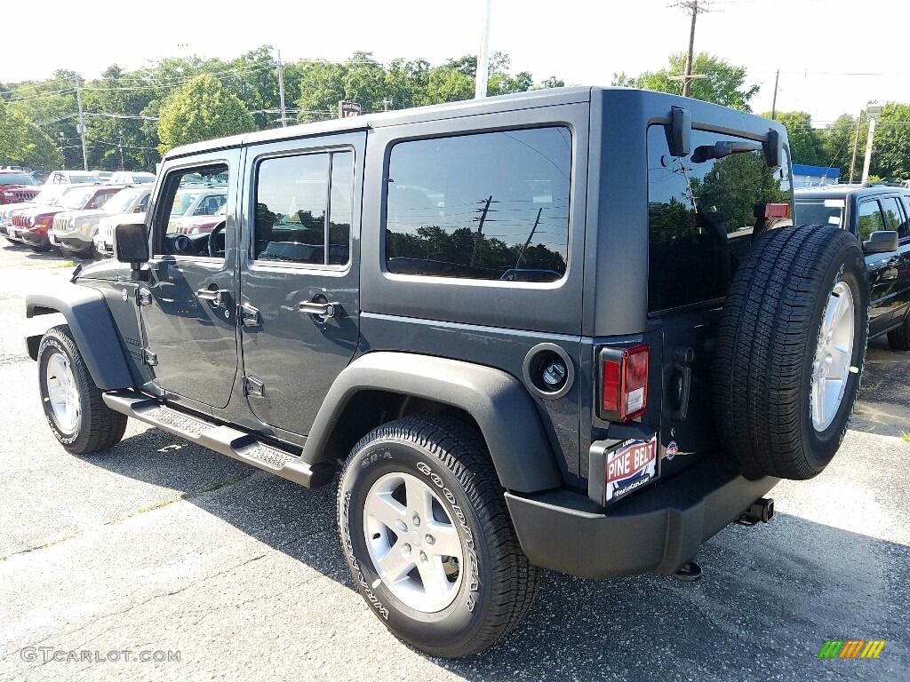 2016 Wrangler Unlimited Sport 4x4 - Rhino / Black photo #4