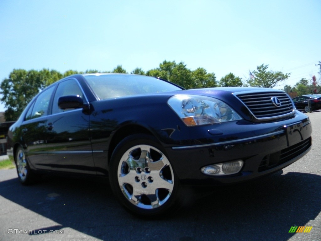 2003 LS 430 Sedan - Blue Onyx Pearl / Ivory photo #2