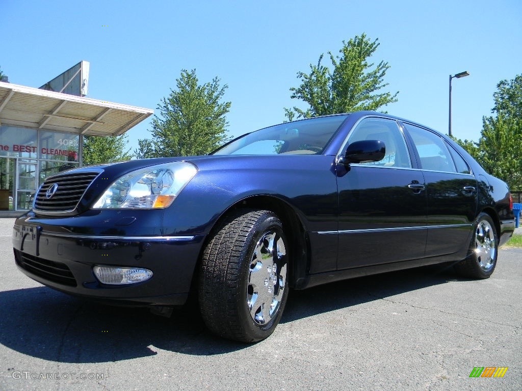 2003 LS 430 Sedan - Blue Onyx Pearl / Ivory photo #6