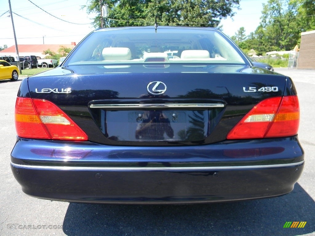 2003 LS 430 Sedan - Blue Onyx Pearl / Ivory photo #9