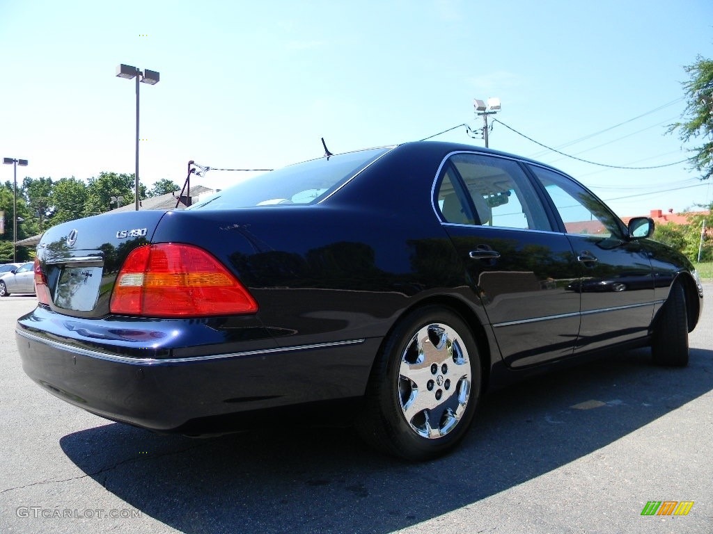 2003 LS 430 Sedan - Blue Onyx Pearl / Ivory photo #10