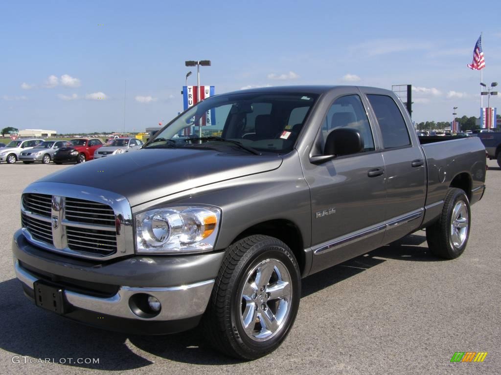 2008 Ram 1500 Lone Star Edition Quad Cab - Mineral Gray Metallic / Medium Slate Gray photo #7