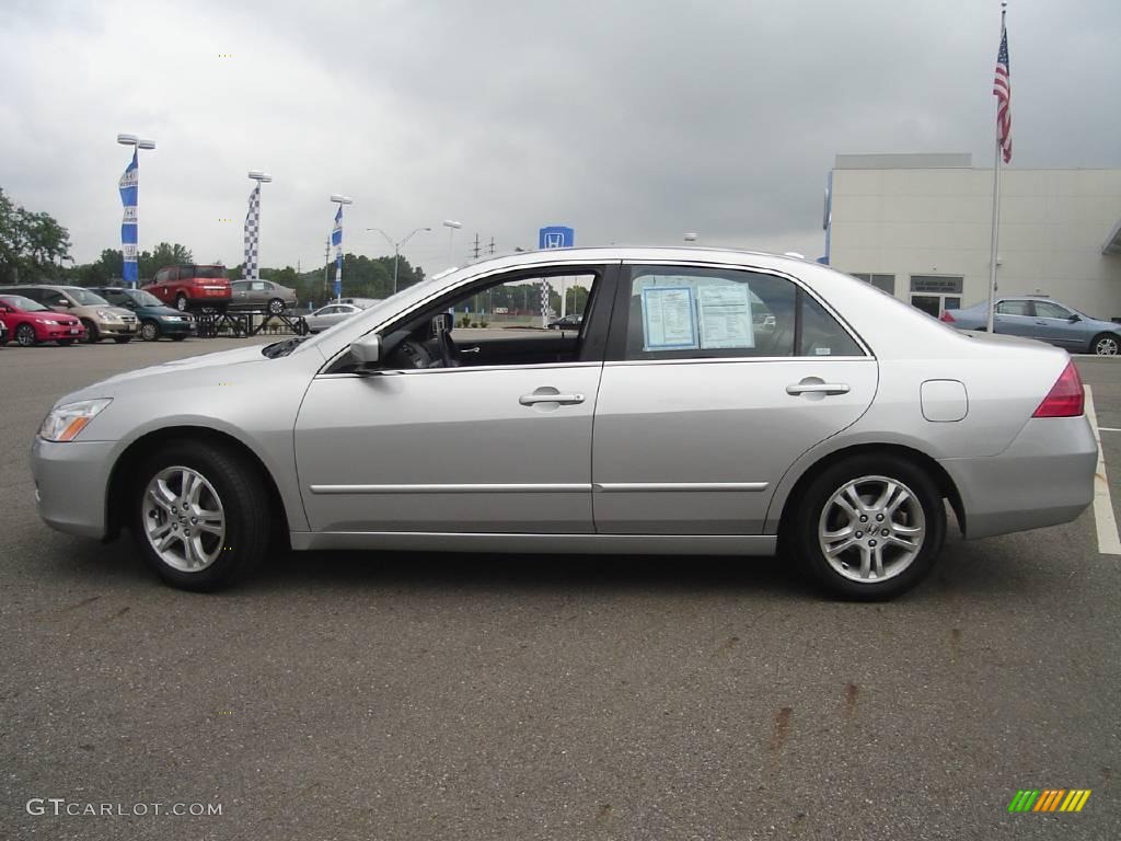 2006 Accord EX-L Sedan - Alabaster Silver Metallic / Black photo #2