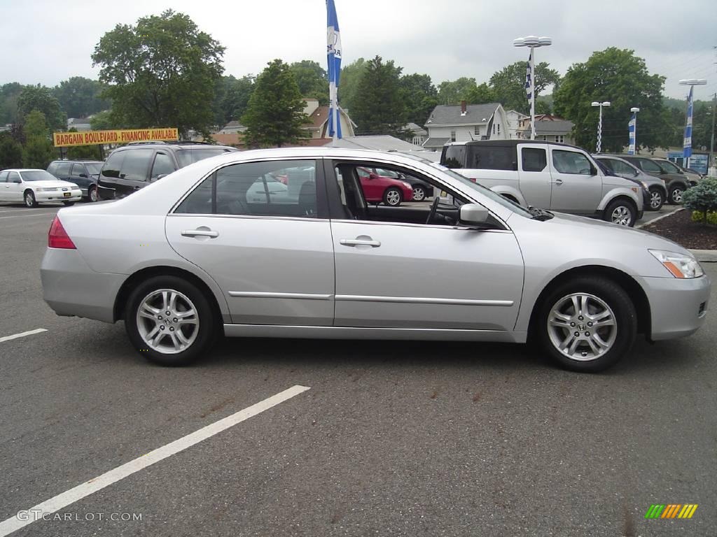 2006 Accord EX-L Sedan - Alabaster Silver Metallic / Black photo #6