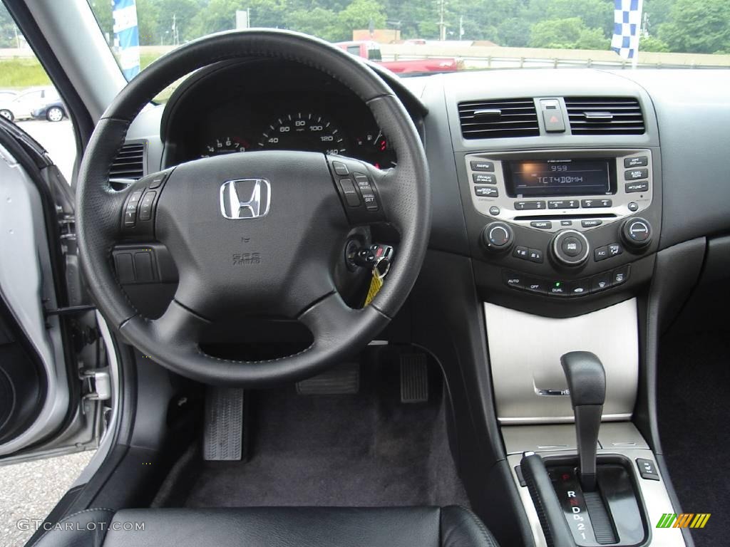 2006 Accord EX-L Sedan - Alabaster Silver Metallic / Black photo #17