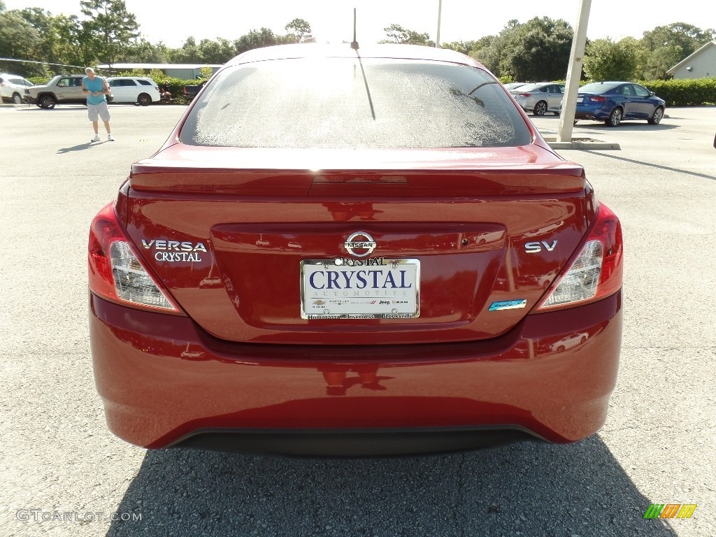 2015 Versa 1.6 SV Sedan - Red Brick / Charcoal photo #7