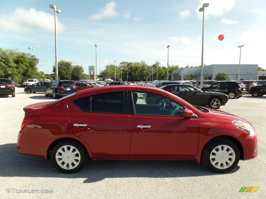 2015 Versa 1.6 SV Sedan - Red Brick / Charcoal photo #9
