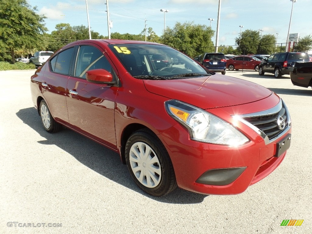 2015 Versa 1.6 SV Sedan - Red Brick / Charcoal photo #10