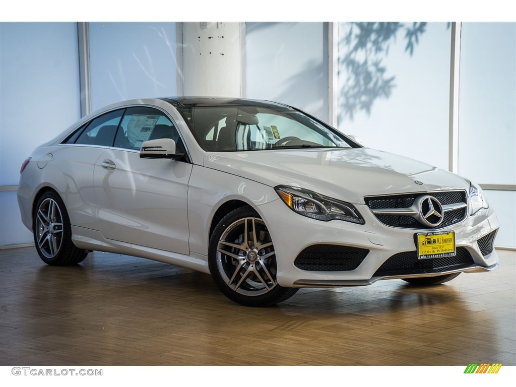 2016 E 400 Coupe - Polar White / Crystal Grey/Black photo #12