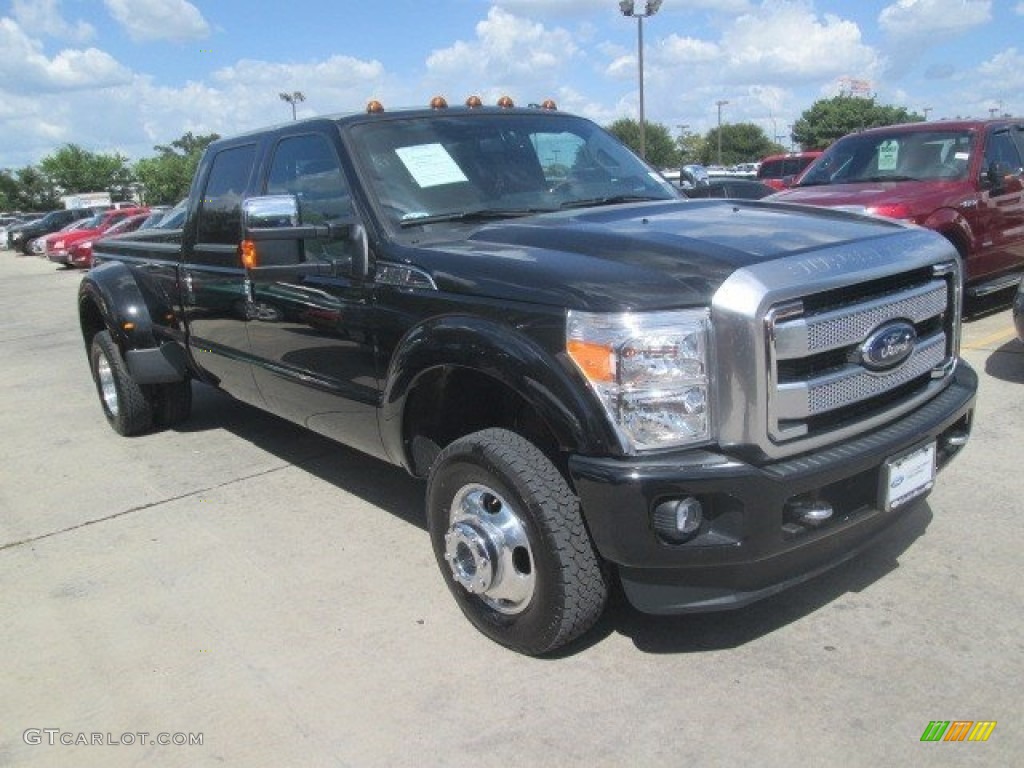 2016 F350 Super Duty Lariat Crew Cab 4x4 DRW - Shadow Black / Steel photo #1