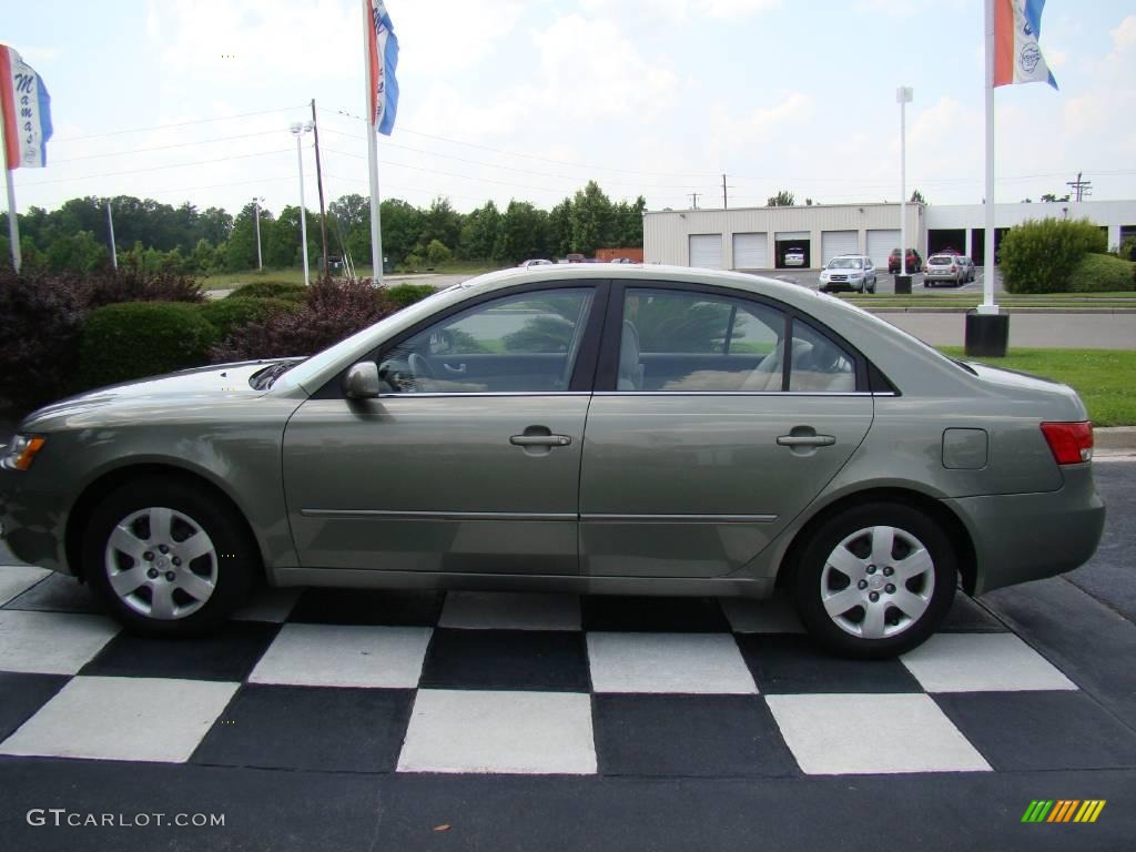 2008 Sonata GLS - Natural Khaki Green / Beige photo #1