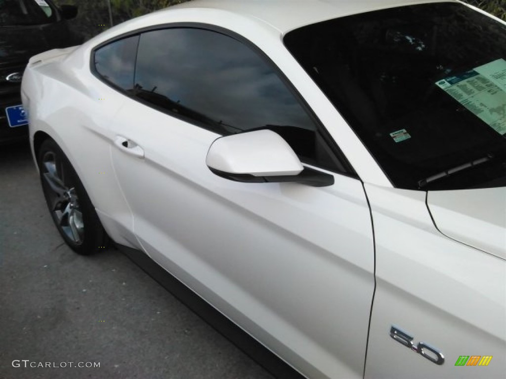 2017 Mustang GT Premium Coupe - White Platinum / Dark Saddle photo #5