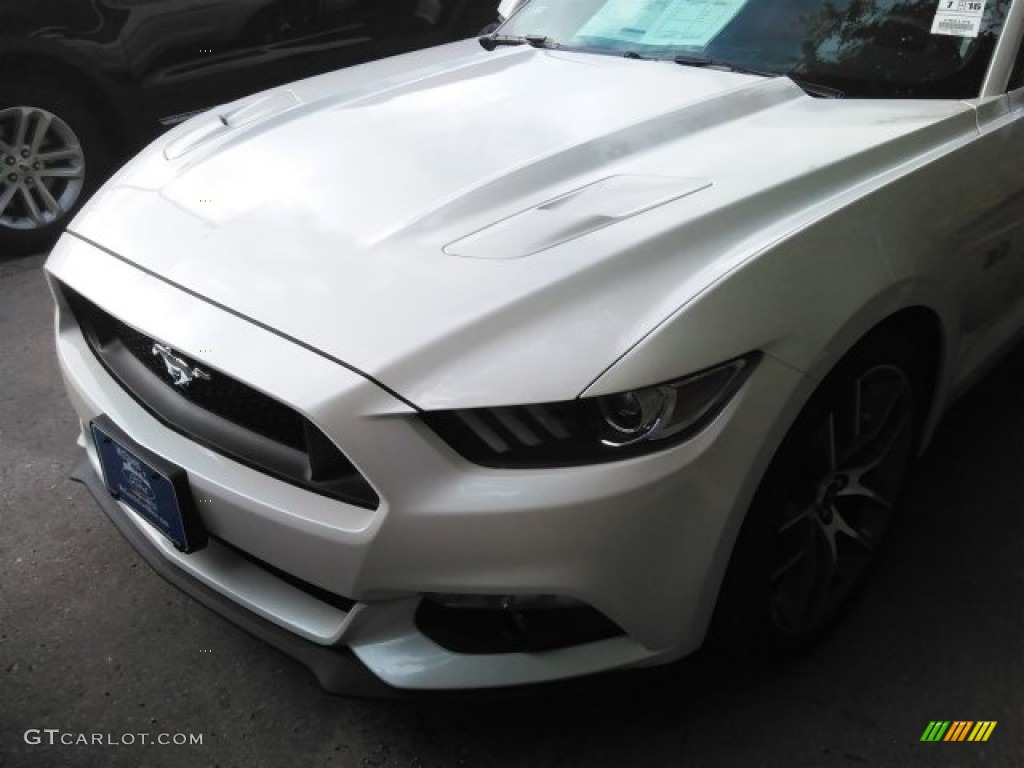 2017 Mustang GT Premium Coupe - White Platinum / Dark Saddle photo #6